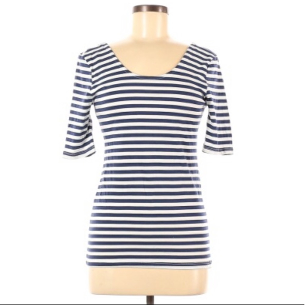 H&M scoop neck striped top